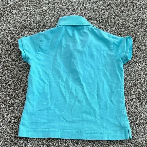 Lilly Pulitzer Vintage White Label Girls 4 Blue Preppy Polo Shirt - Picture 5 of 6